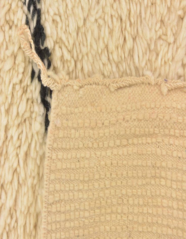 Detail image of  6' 2 x 10' 8  Hand Knotted Moroccan Wool Rug