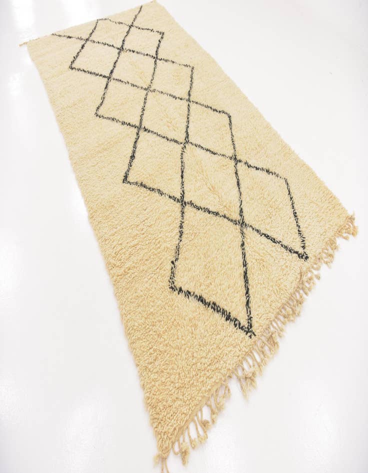 Detail image of  6' 2 x 10' 8  Hand Knotted Moroccan Wool Rug