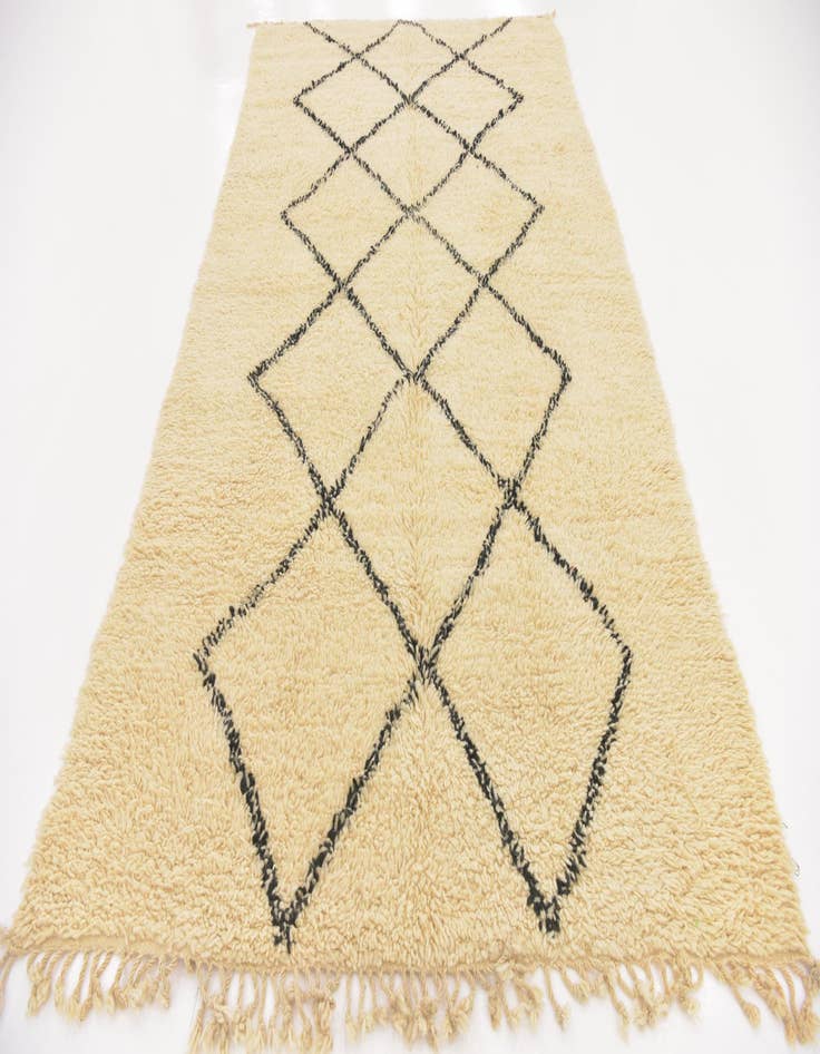 Detail image of  6' 2 x 10' 8  Hand Knotted Moroccan Wool Rug