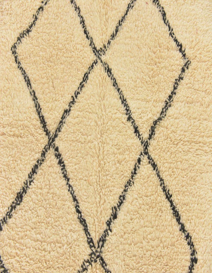 Detail image of  6' 2 x 10' 8  Hand Knotted Moroccan Wool Rug