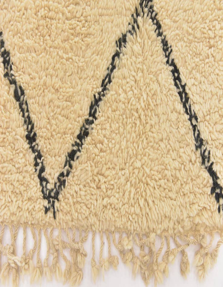 Detail image of  6' 2 x 10' 8  Hand Knotted Moroccan Wool Rug