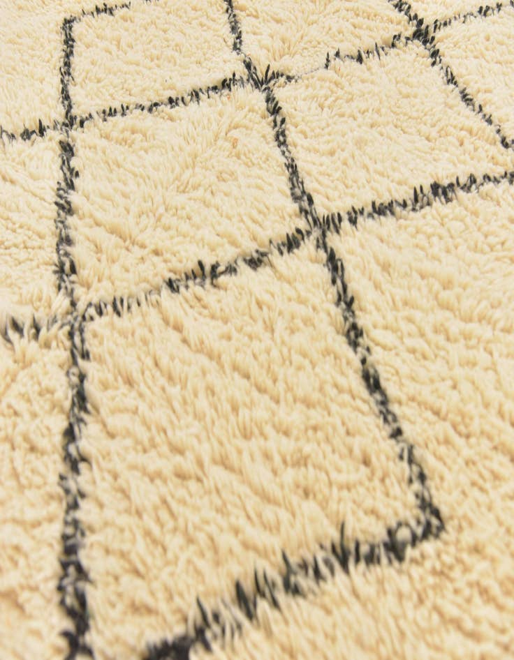 Detail image of  6' 2 x 10' 8  Hand Knotted Moroccan Wool Rug