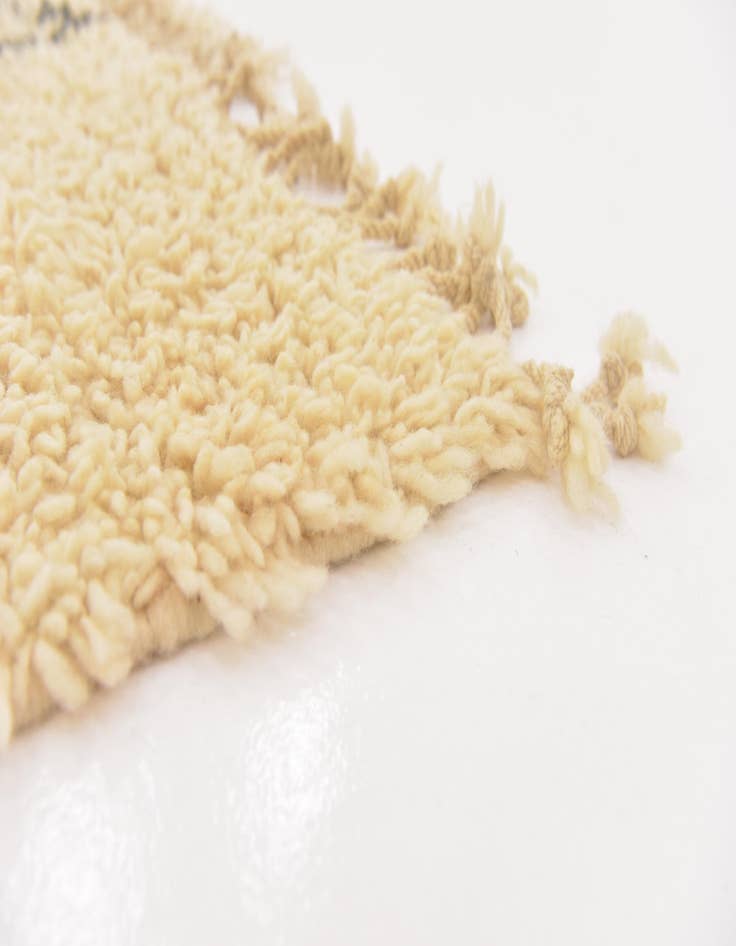 Detail image of  6' 2 x 10' 8  Hand Knotted Moroccan Wool Rug