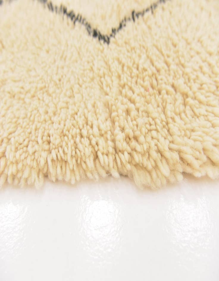 Detail image of  6' 2 x 10' 8  Hand Knotted Moroccan Wool Rug