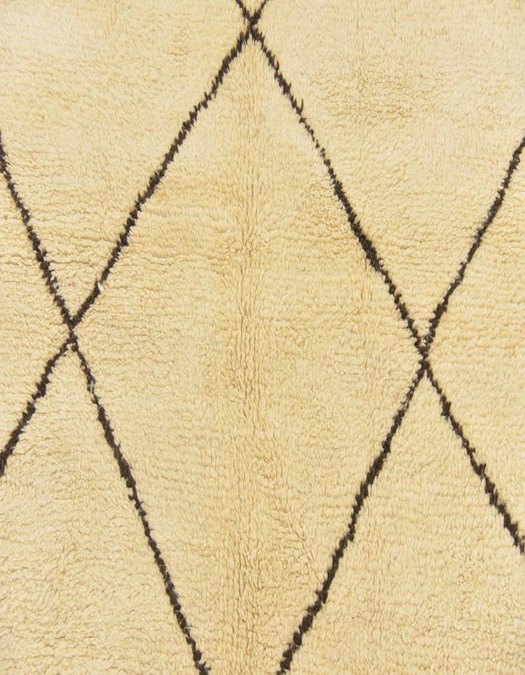 Detail image of  6' 10 x 9' 9  Hand Knotted Moroccan Wool Rug
