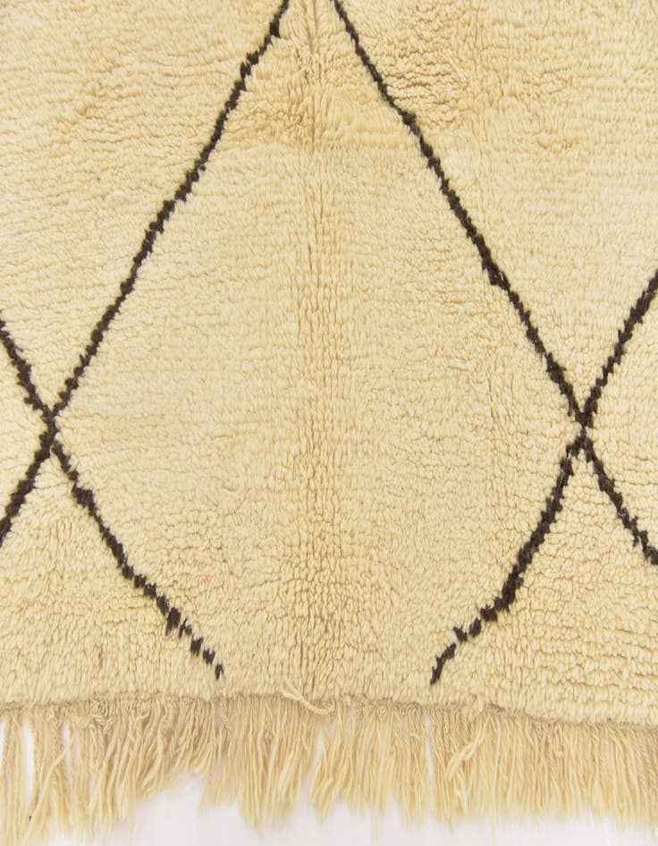 Detail image of  6' 10 x 9' 9  Hand Knotted Moroccan Wool Rug