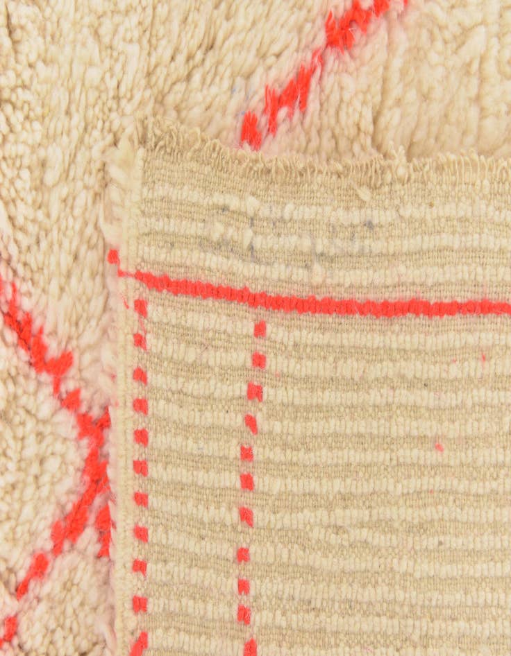 Detail image of 6' 5 x 9' 8 Hand Knotted Moroccan Wool Rug