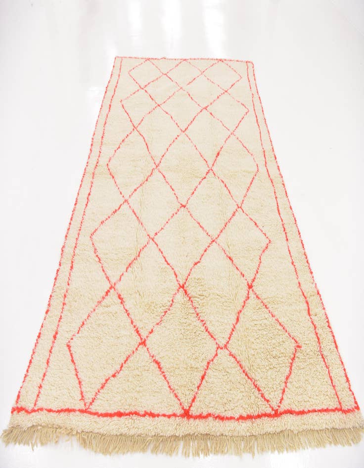 Detail image of 6' 5 x 9' 8 Hand Knotted Moroccan Wool Rug