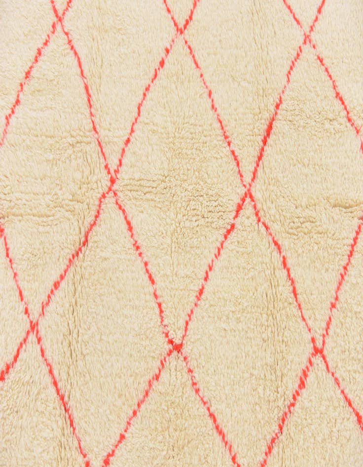 Detail image of 6' 5 x 9' 8 Hand Knotted Moroccan Wool Rug