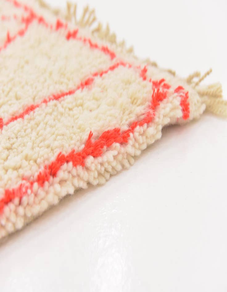 Detail image of 6' 5 x 9' 8 Hand Knotted Moroccan Wool Rug