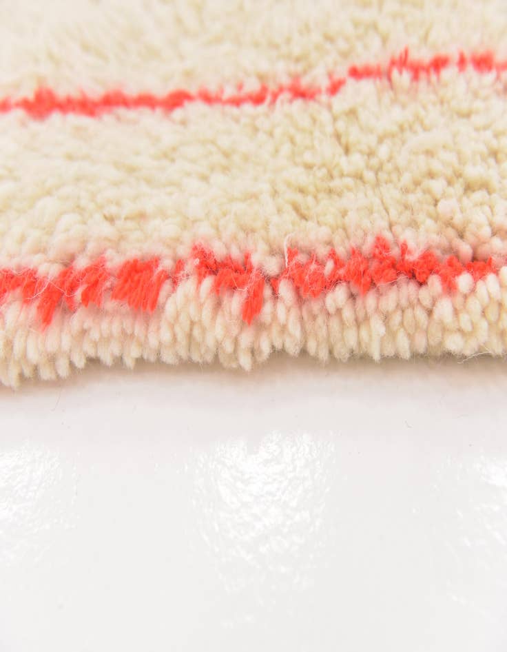 Detail image of 6' 5 x 9' 8 Hand Knotted Moroccan Wool Rug