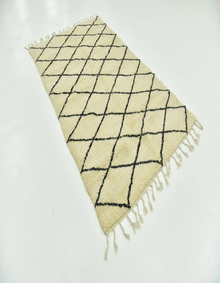 Detail image of  5' x 8' 2  Hand Knotted Moroccan Wool Rug