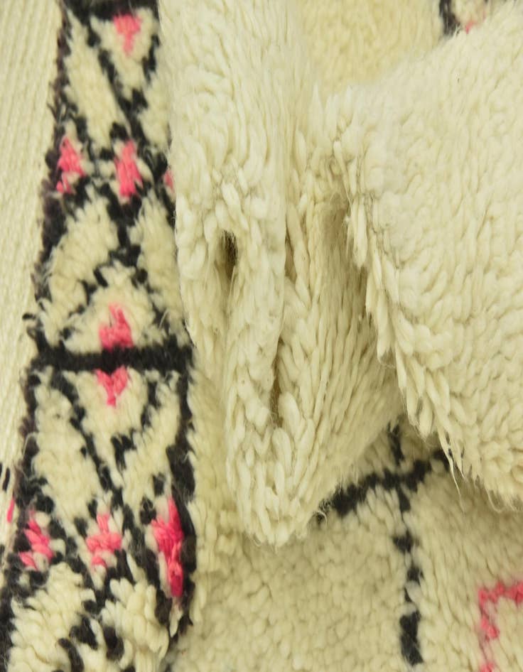 Detail image of  5' 2 x 9'  Hand Knotted Moroccan Wool Rug