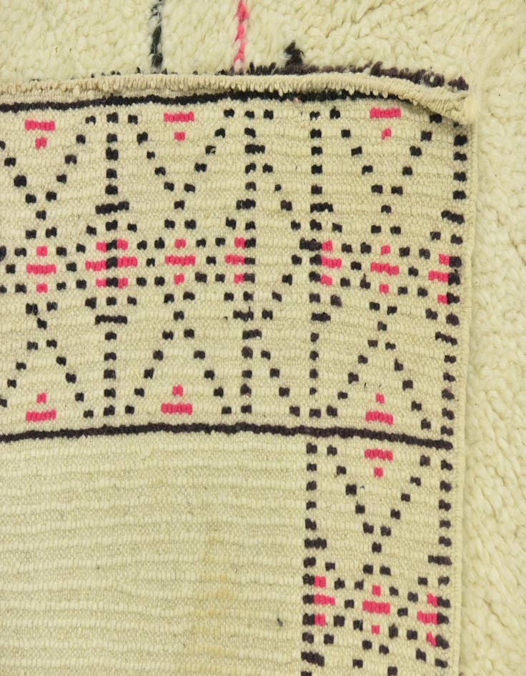 Detail image of  5' 2 x 9'  Hand Knotted Moroccan Wool Rug