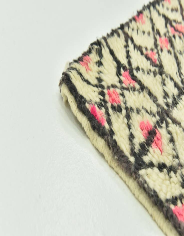 Detail image of  5' 2 x 9'  Hand Knotted Moroccan Wool Rug