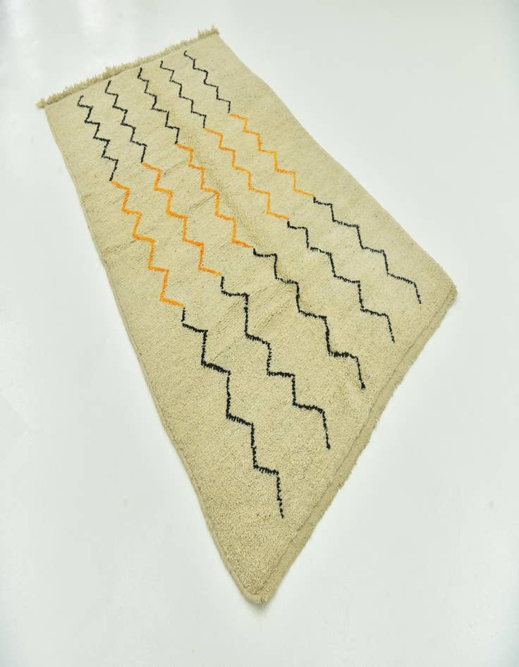 Detail image of  5' x 8' 5  Hand Knotted Moroccan Wool Rug