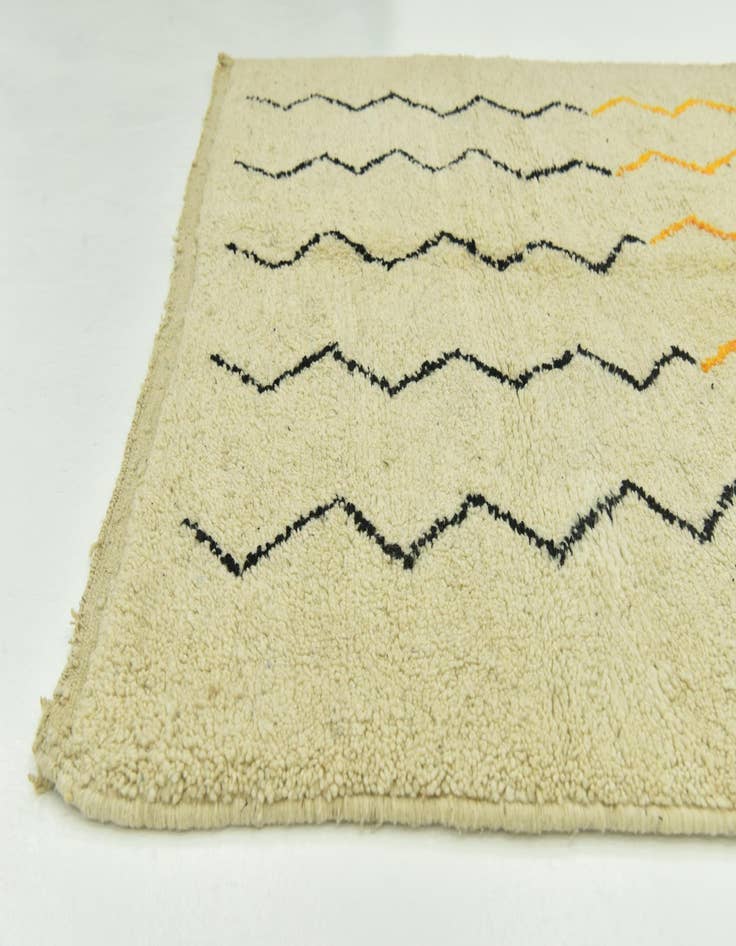 Detail image of  5' x 8' 5  Hand Knotted Moroccan Wool Rug