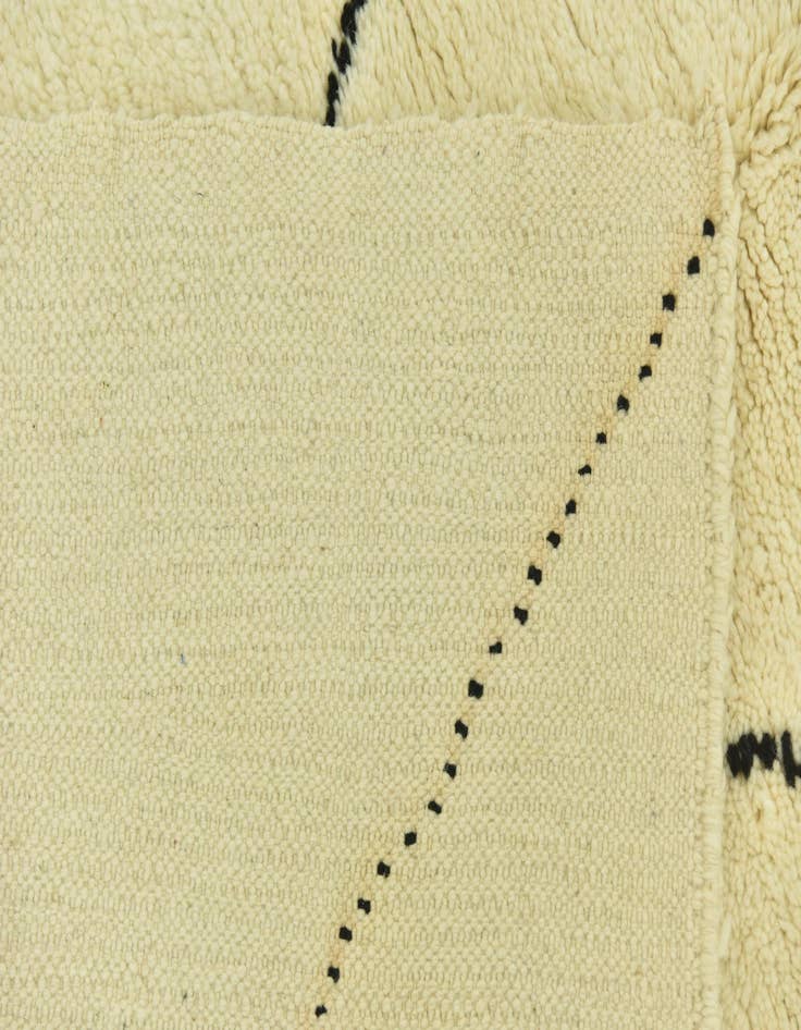 Detail image of  4' 10 x 8' 3  Hand Knotted Moroccan Wool Rug