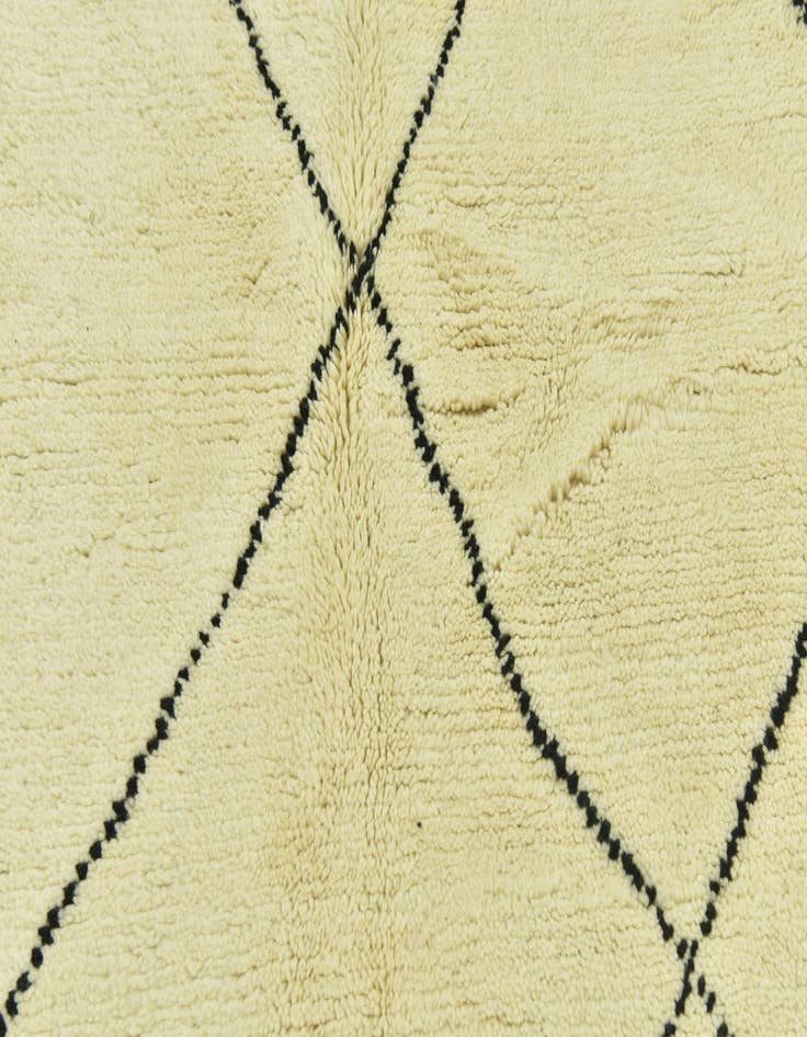 Detail image of  4' 10 x 8' 3  Hand Knotted Moroccan Wool Rug