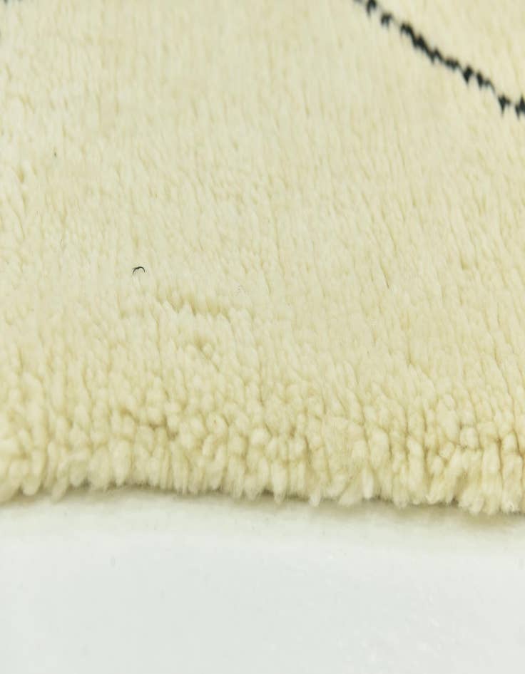 Detail image of  4' 10 x 8' 3  Hand Knotted Moroccan Wool Rug