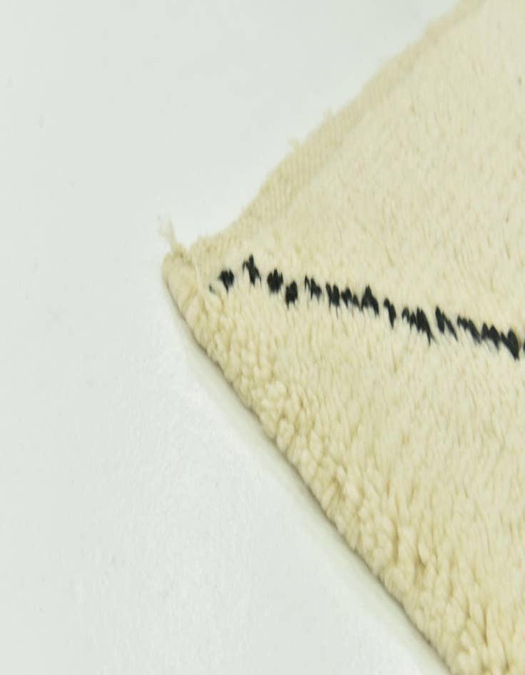 Detail image of  4' 10 x 8' 3  Hand Knotted Moroccan Wool Rug