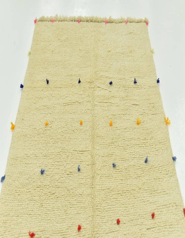 Detail image of  4' 8 x 8' 5  Hand Knotted Moroccan Wool Rug