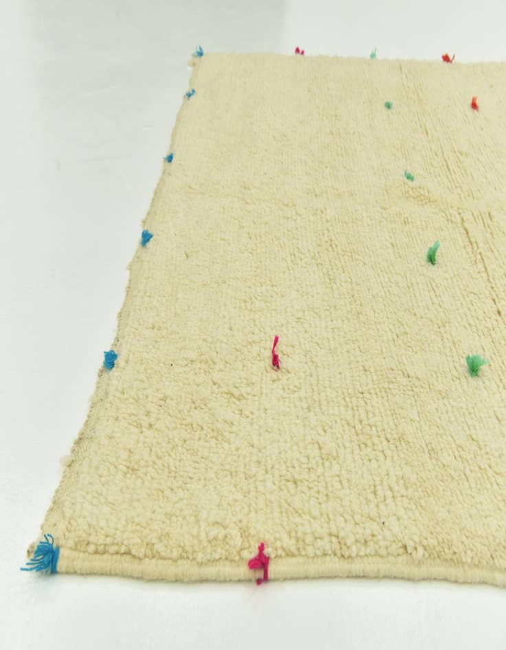 Detail image of  4' 8 x 8' 5  Hand Knotted Moroccan Wool Rug