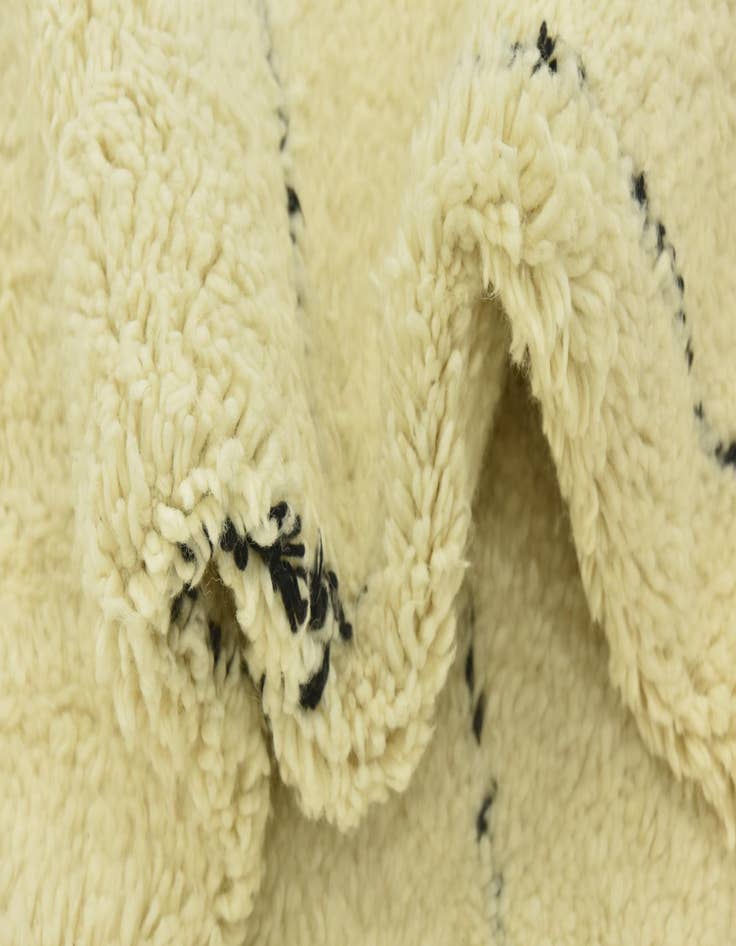 Detail image of  6' 8 x 10' 3  Hand Knotted Moroccan Wool Rug