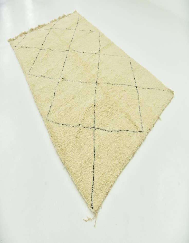 Detail image of  6' 8 x 10' 3  Hand Knotted Moroccan Wool Rug