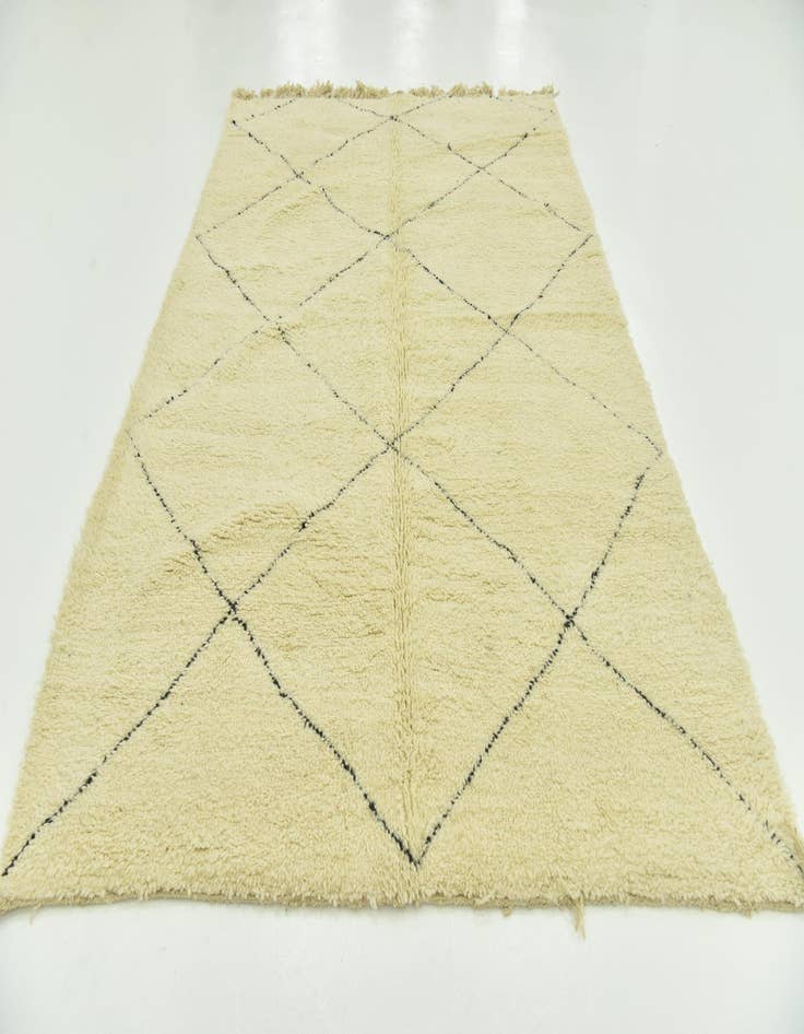 Detail image of  6' 8 x 10' 3  Hand Knotted Moroccan Wool Rug