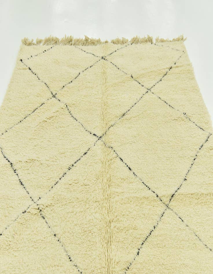 Detail image of  6' 8 x 10' 3  Hand Knotted Moroccan Wool Rug