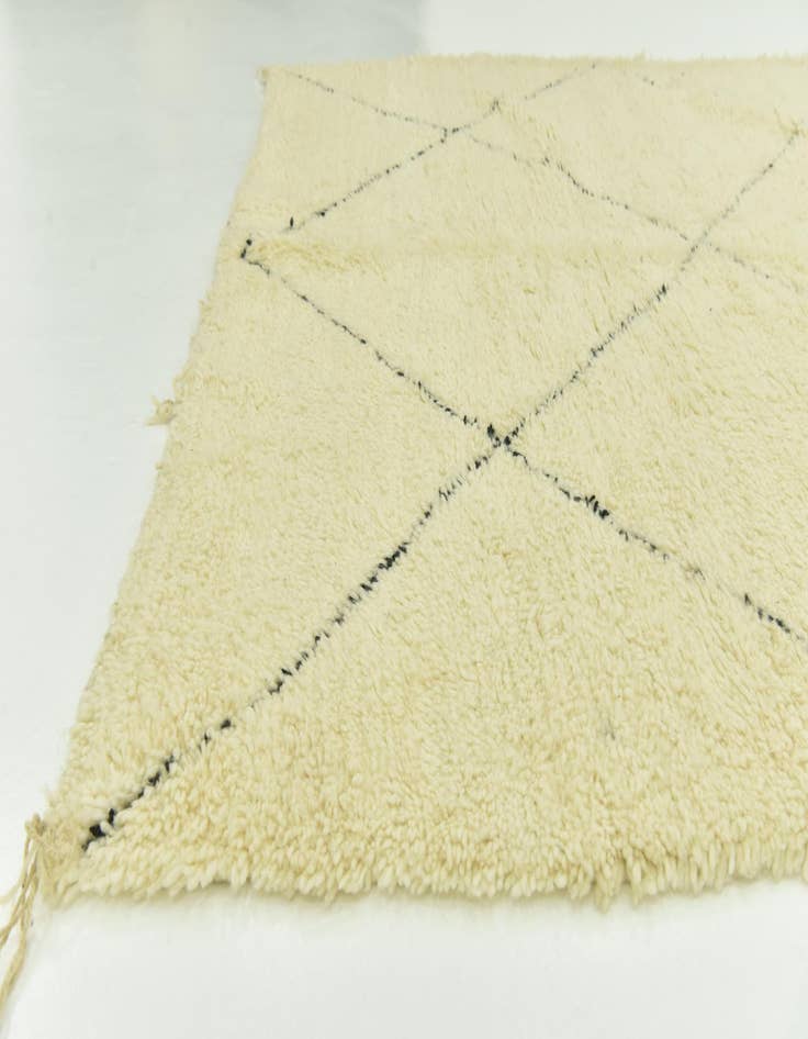 Detail image of  6' 8 x 10' 3  Hand Knotted Moroccan Wool Rug