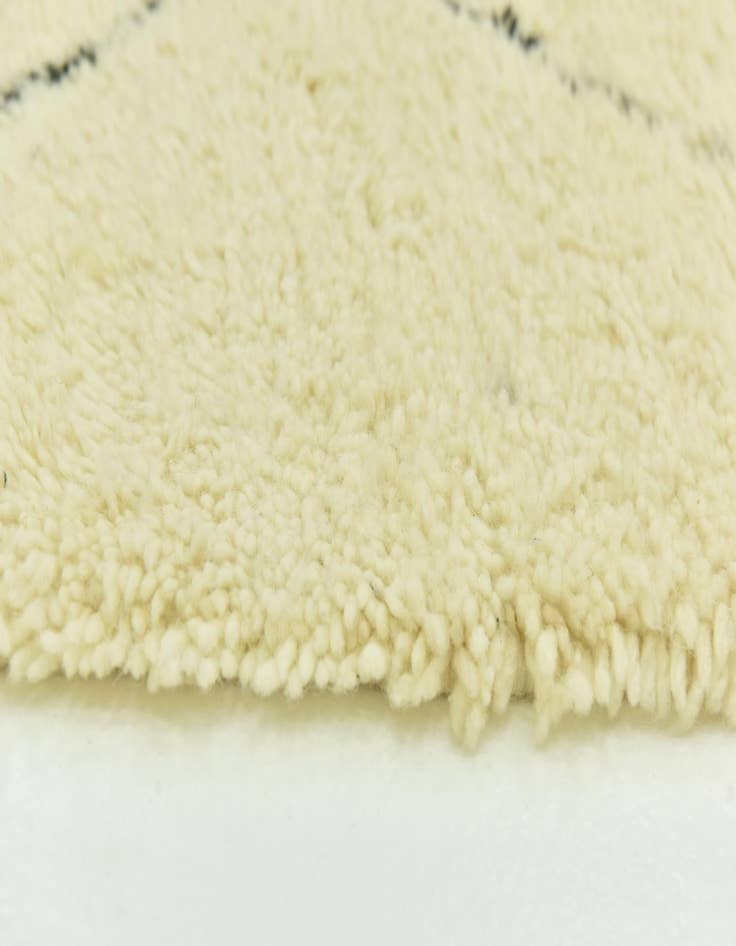 Detail image of  6' 8 x 10' 3  Hand Knotted Moroccan Wool Rug