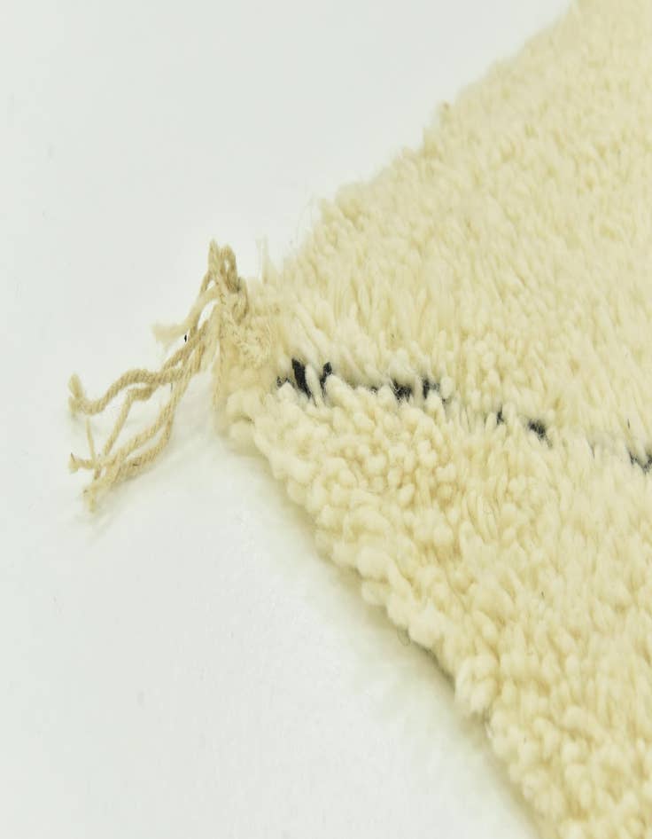 Detail image of  6' 8 x 10' 3  Hand Knotted Moroccan Wool Rug