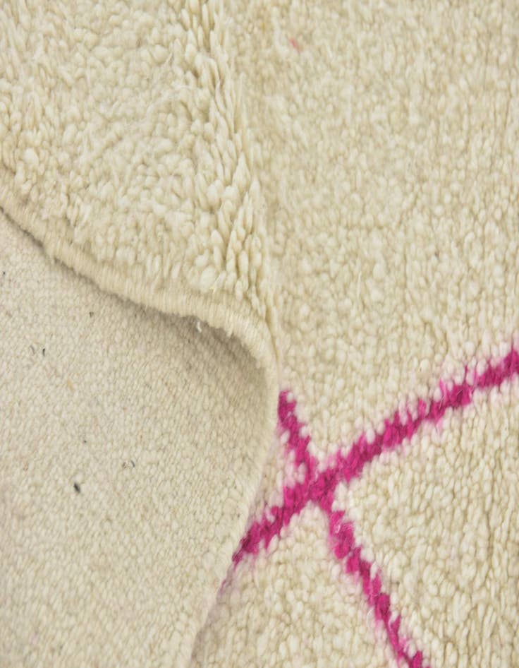 Detail image of  4' 9 x 8'  Hand Knotted Moroccan Wool Rug