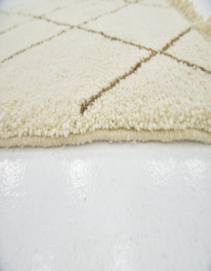 Detail image of  4' 9 x 8' 3  Hand Knotted Moroccan Wool Rug