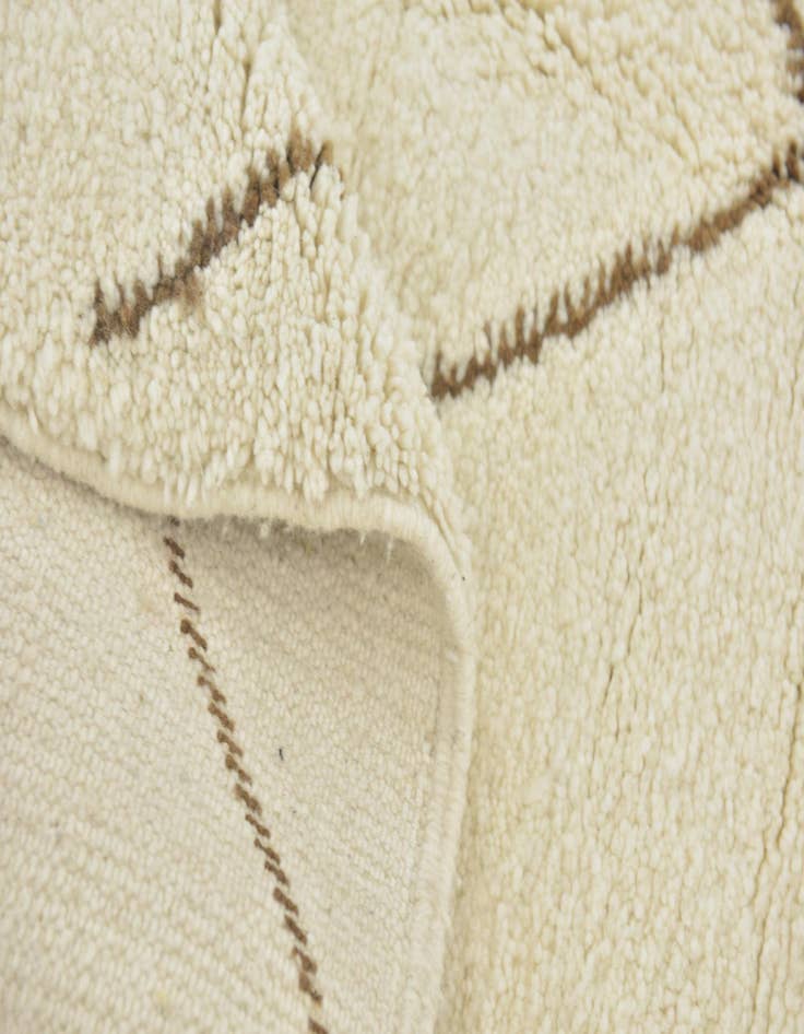 Detail image of  4' 9 x 8' 3  Hand Knotted Moroccan Wool Rug