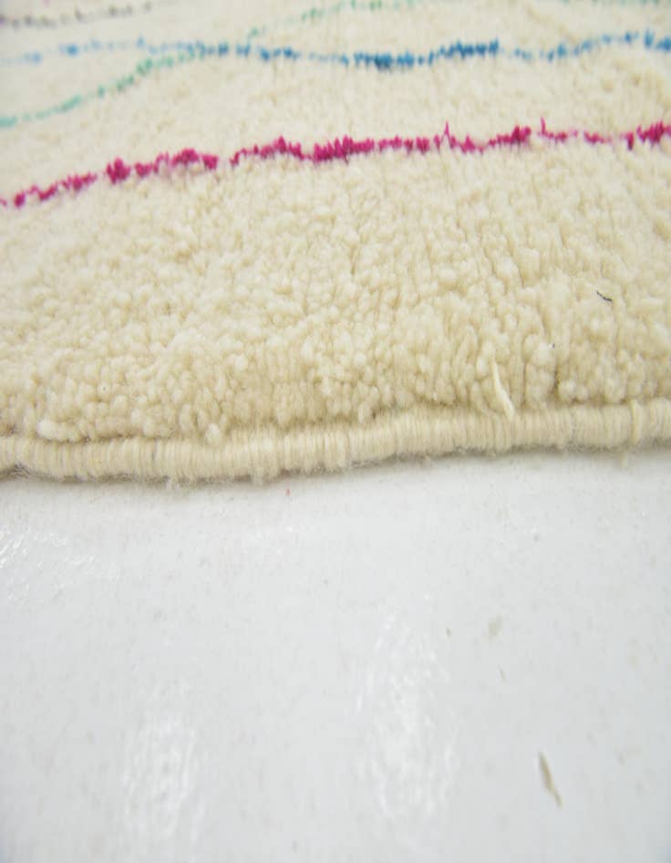 Detail image of  5' x 8'  Hand Knotted Moroccan Wool Rug