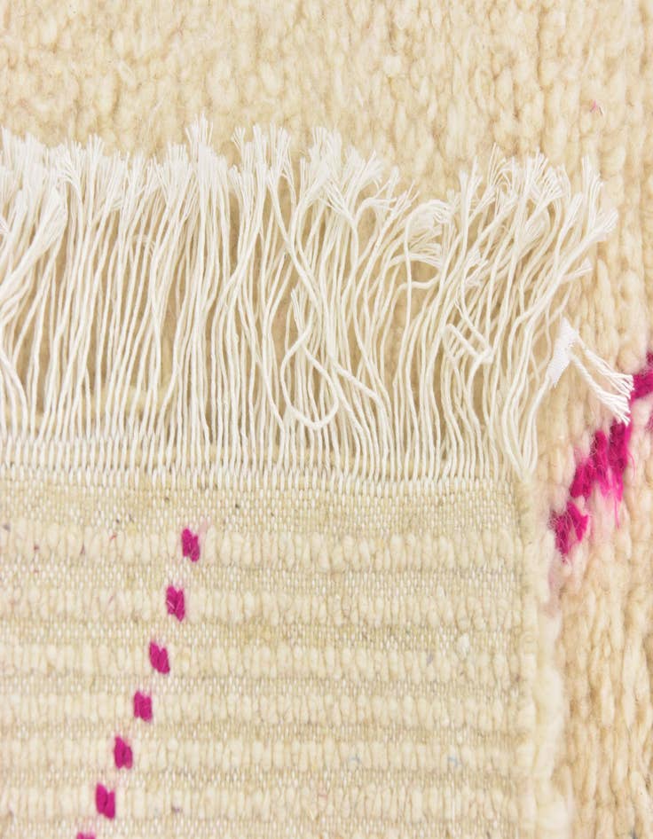 Detail image of  3' 5 x 4' 7  Hand Knotted Moroccan Wool Rug