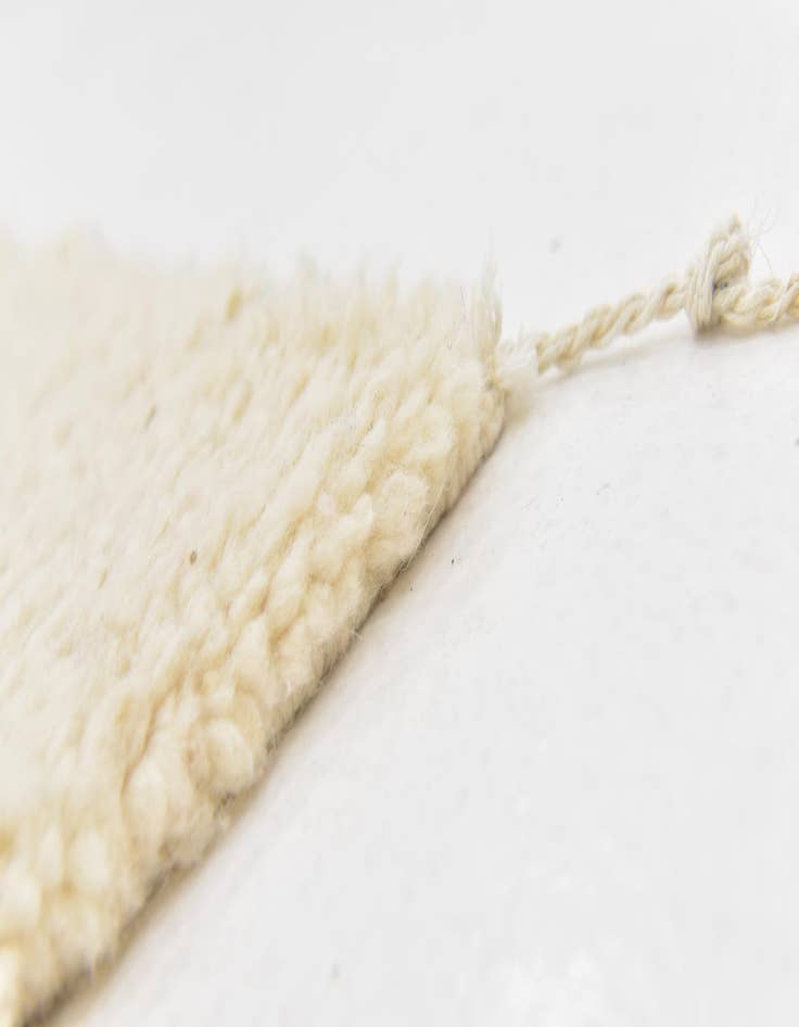 Detail image of  3' 5 x 4' 7  Hand Knotted Moroccan Wool Rug