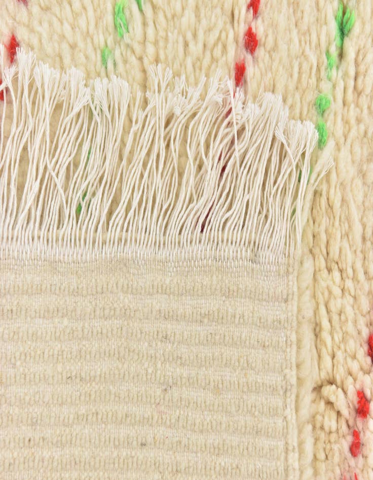 Detail image of  3' 2 x 4' 10  Hand Knotted Moroccan Wool Rug