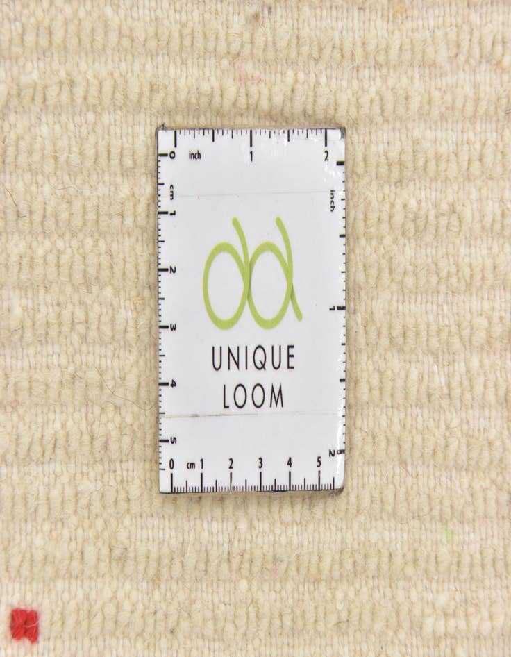 Detail image of  3' 2 x 4' 10  Hand Knotted Moroccan Wool Rug