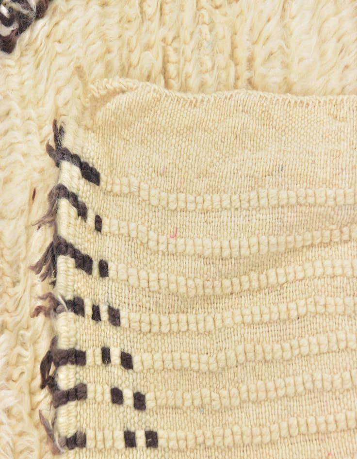 Detail image of  6' 5 x 10'  Hand Knotted Moroccan Wool Rug