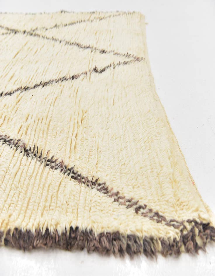 Detail image of  6' 5 x 10'  Hand Knotted Moroccan Wool Rug