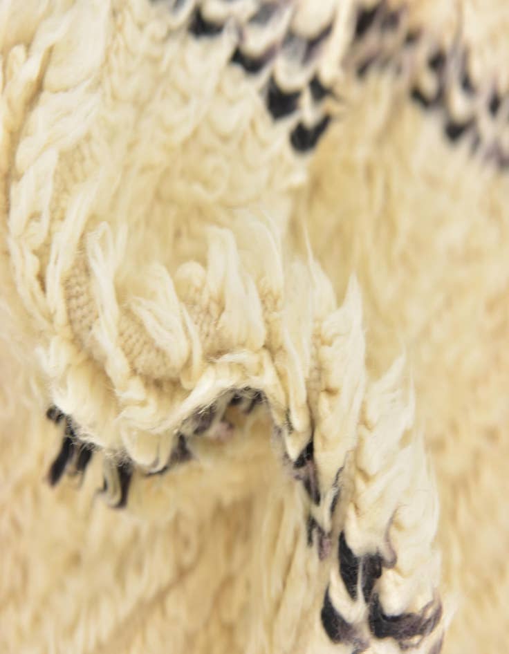 Detail image of  6' 5 x 10'  Hand Knotted Moroccan Wool Rug