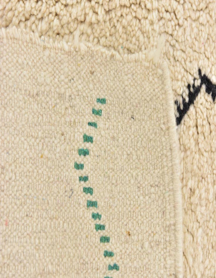 Detail image of  5' 2 x 8' 5  Hand Knotted Moroccan Wool Rug