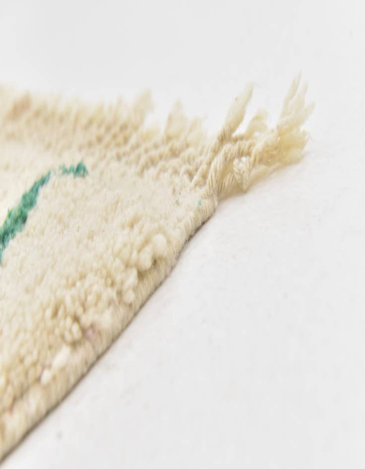 Detail image of  5' 2 x 8' 5  Hand Knotted Moroccan Wool Rug