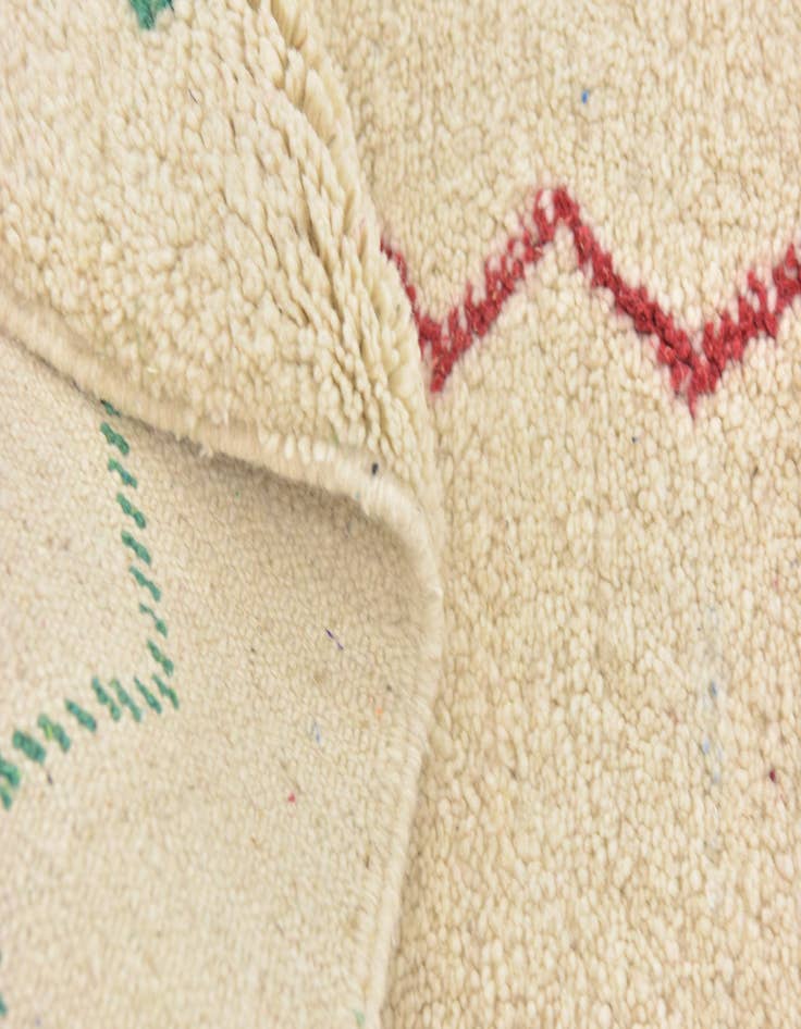 Detail image of  5' 2 x 8' 5  Hand Knotted Moroccan Wool Rug