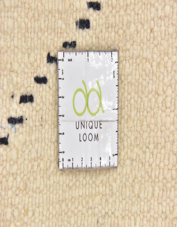 Detail image of  4' 10 x 8' 3  Hand Knotted Moroccan Wool Rug