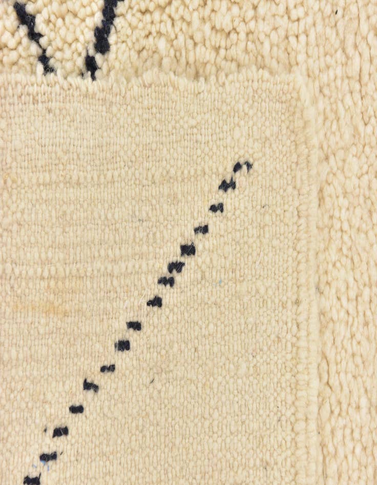 Detail image of  4' 10 x 8' 3  Hand Knotted Moroccan Wool Rug